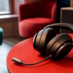 Headset on desk in igaming support center