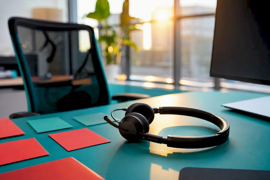 Headset and support workspace equipment