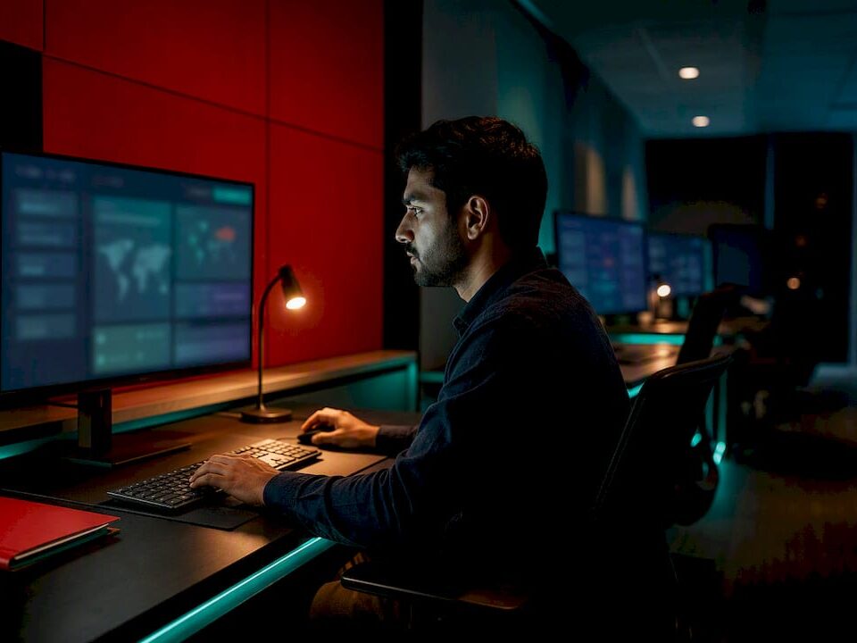 Overnight compliance reviewer in KYC operations room