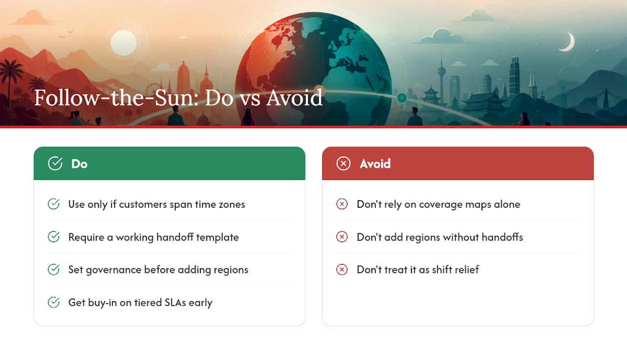 Is Follow-the-Sun Support the Right Investment? — overview diagram